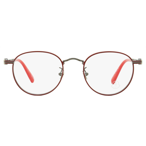 Moncler Oval Eyeglasses ML5204H 066 Shiny Red 48mm - Picture 2 of 3